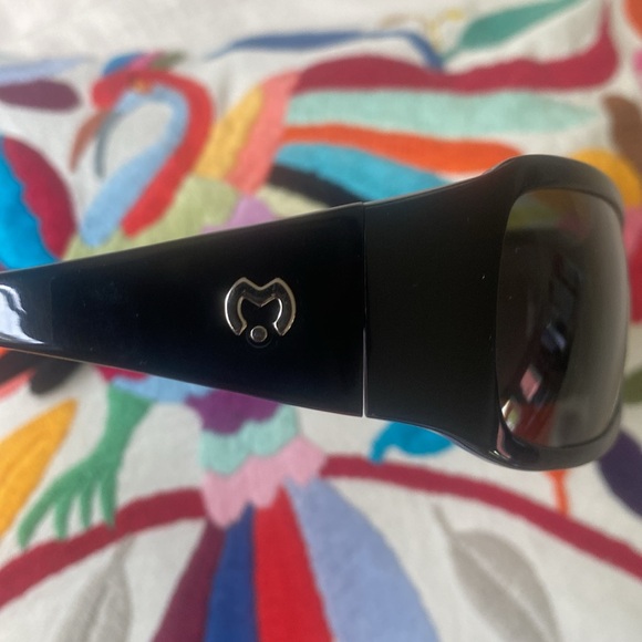 Mila Schön sunglasses, men in black style, with case and box NEW - Picture 2 of 9